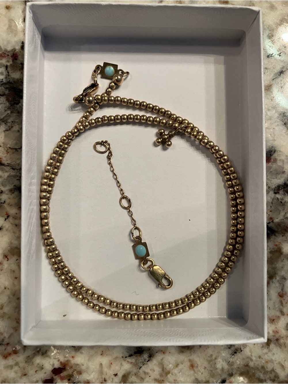 ENEWTON GOLD 2mm 15 in CHOKER NECKLACE WITH 2 INCH EXTENDER